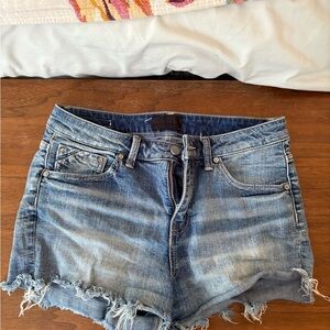 Buckle Blue Jean Shorts